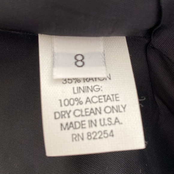 New Finity Blazer Jacket Lined Cardigan Linen Blend Women`s 3 Buttons Black 8 - Picture 10 of 10